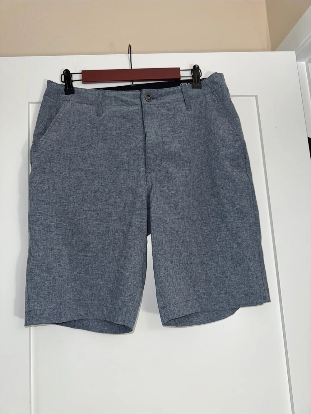 Volcom Men's Slate Blue Surf &Turf Flat Front Shorts Sz 32